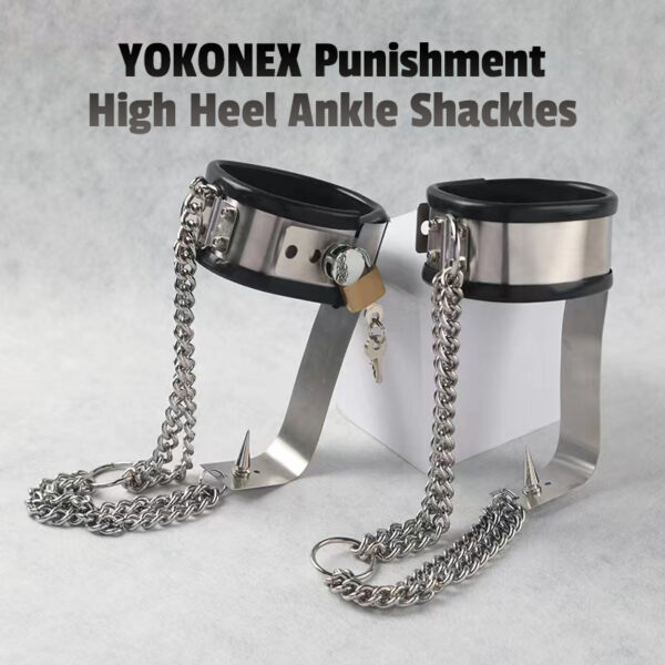 YoKoNex PunishmentHigh Heel Ankle Shackles