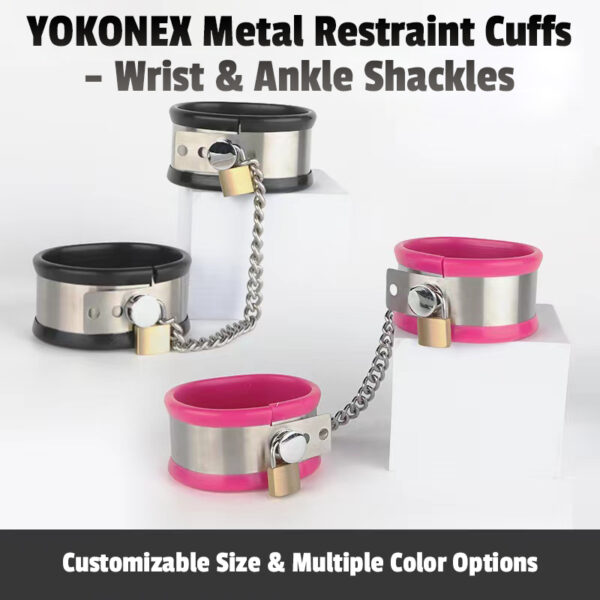 YoKoNex PunishmentHigh Heel Ankle Shackles - Image 2